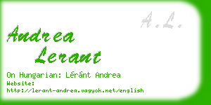andrea lerant business card
